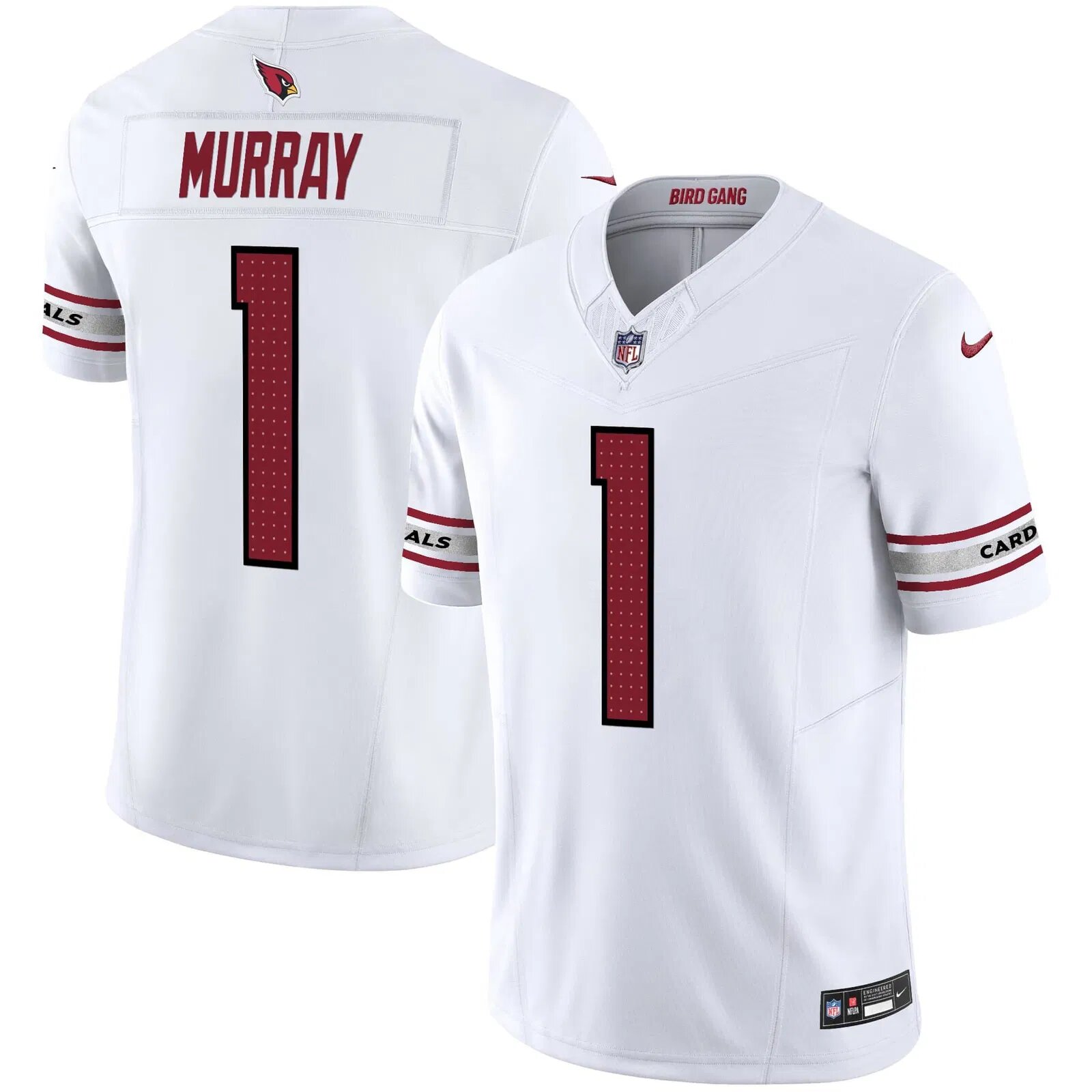 Men Arizona Cardinals #1 Murray White Nike 2024 Vapor Limited NFL Jersey
